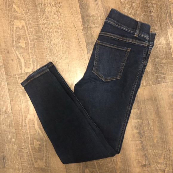 Spanx Ankle Length Skinny Jean Midnight Shade Dark Wash Compression Petite Small - Picture 4 of 4